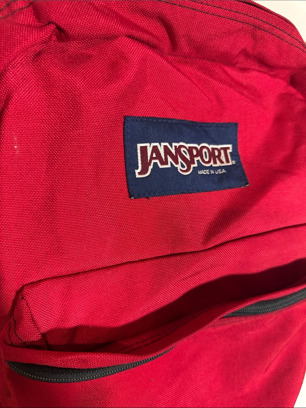 Vintage Jansport 1990s Red Backpack Bookbag - Picture 4 of 8